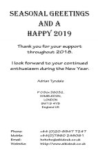 SEASONAL GREETINGS - MERRY CHRISTMAS - HAPPY NEW YEAR